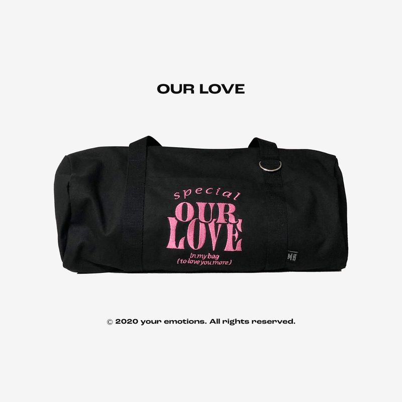 our love duffle bag / black