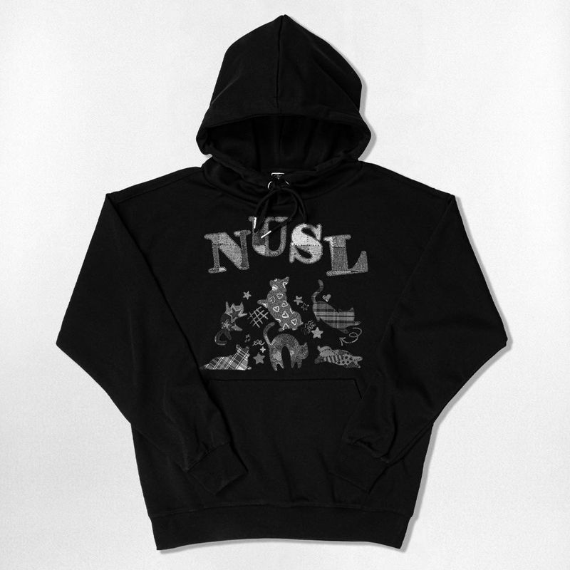 Patch Printing Over-fit Hoodie - 5COLOR