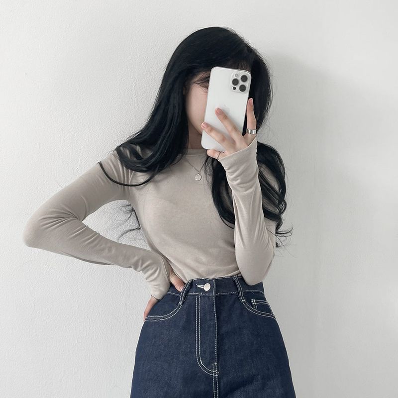 Extended Sleeve Round Neck T-Shirt