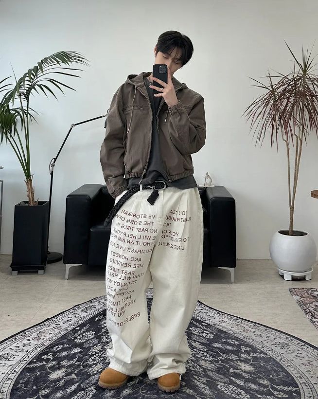 Pedo Dyeing Crop Hood Jacket