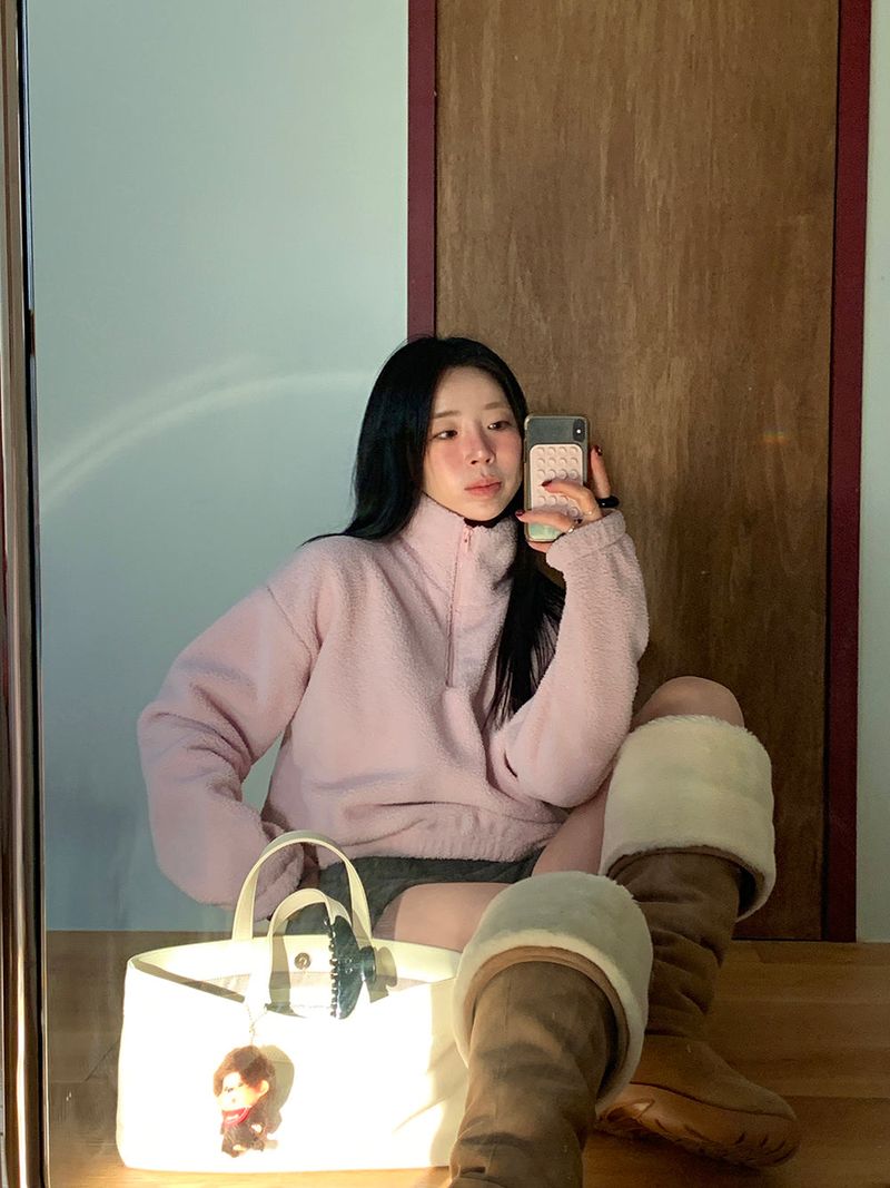 [MADE] MEMBER FLEECE HALF ZIP-UP