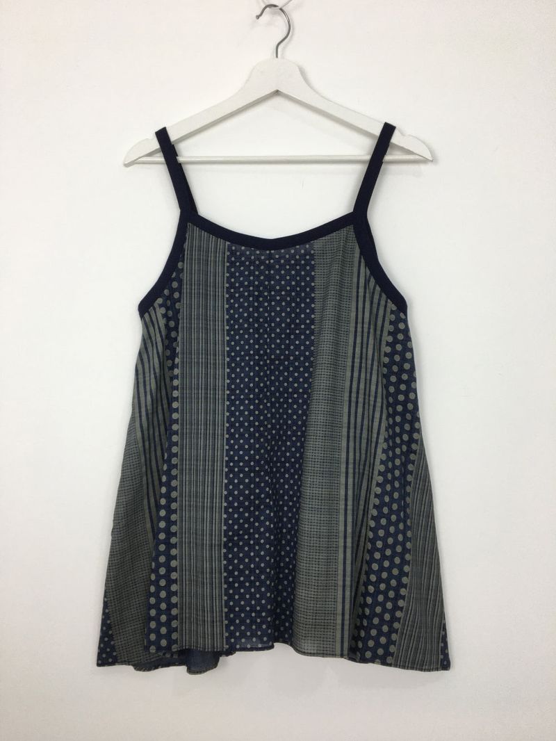 Humming Patchwork sleeveless (2color)