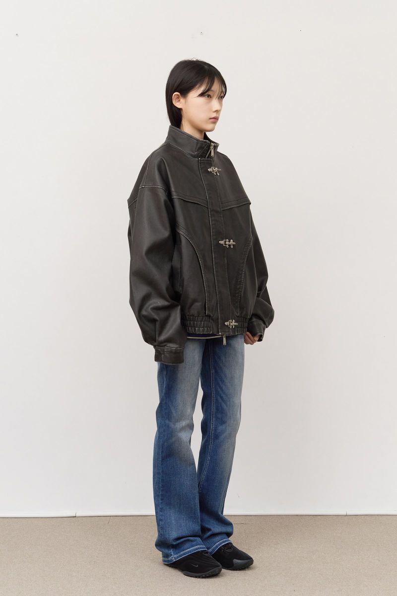 Hook Washed Leather Jacket