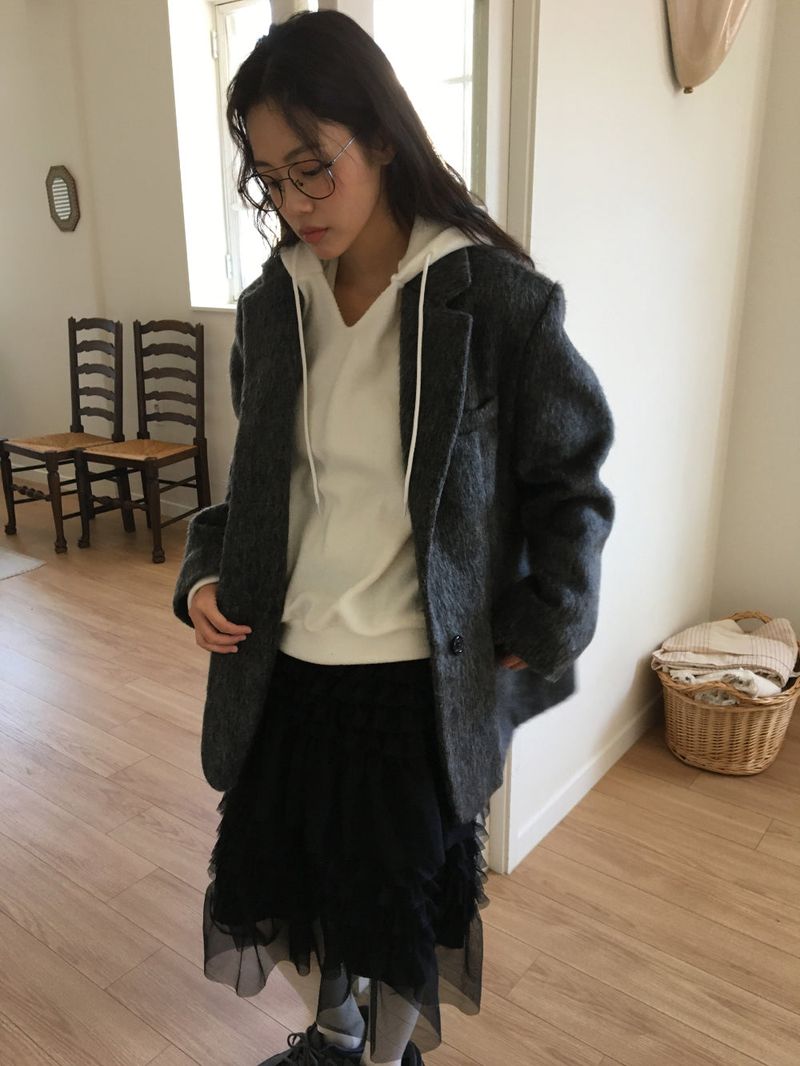 Lip Knit Hoodie (5Colors)