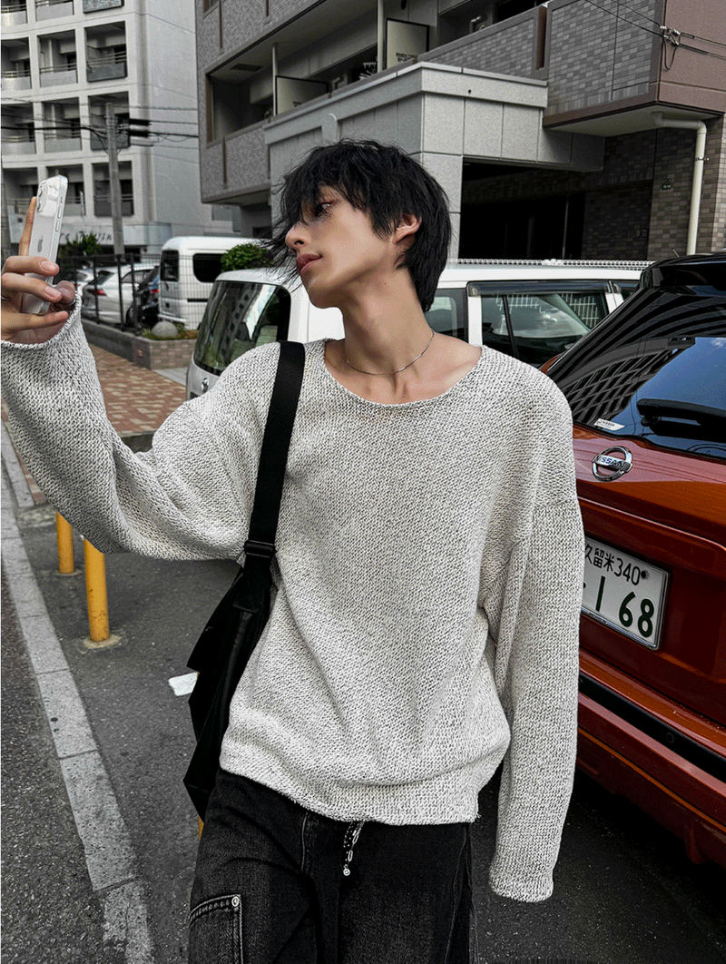 COSYHARU(コシハル)の「Ail Loose Fit Round Knitwear(Tops)」