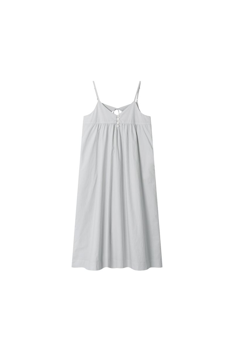 [3rd-Order] LAYERED SLEEVELESS LONG DRESS (LIGHT GREY)