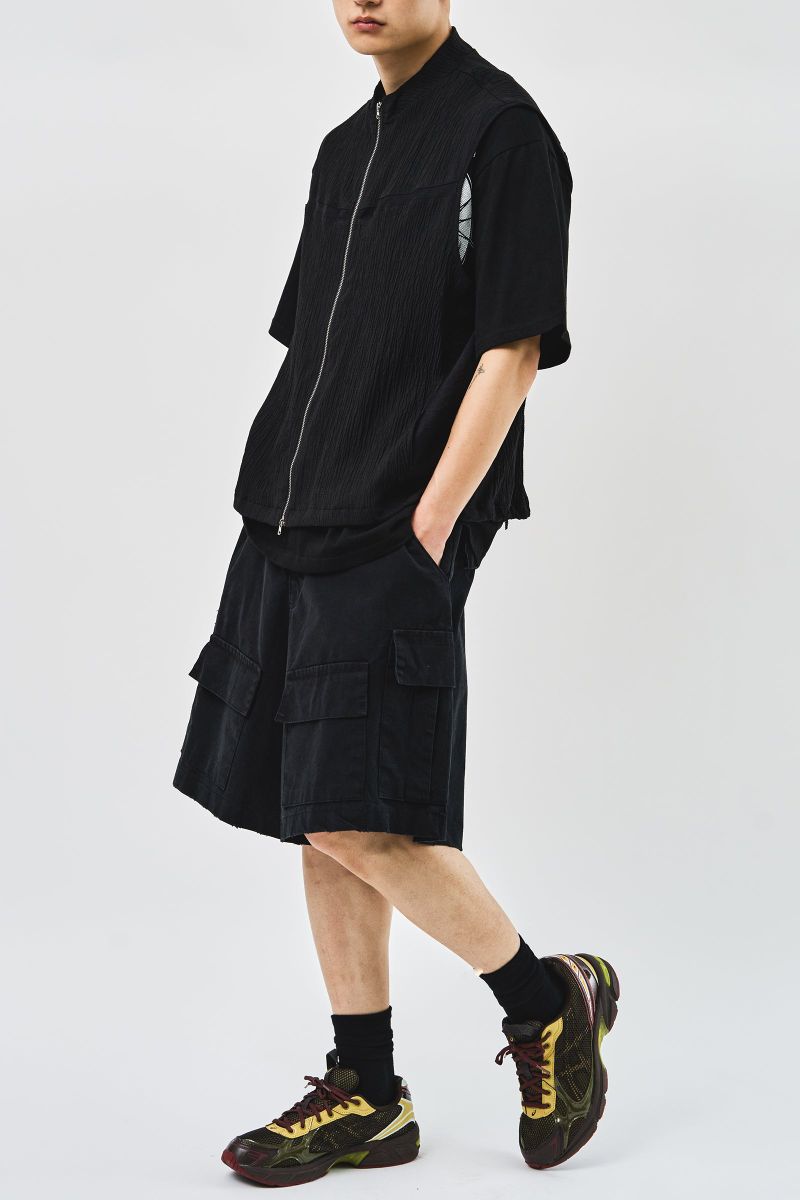 Style Rip Cargo Half Pants (2color)