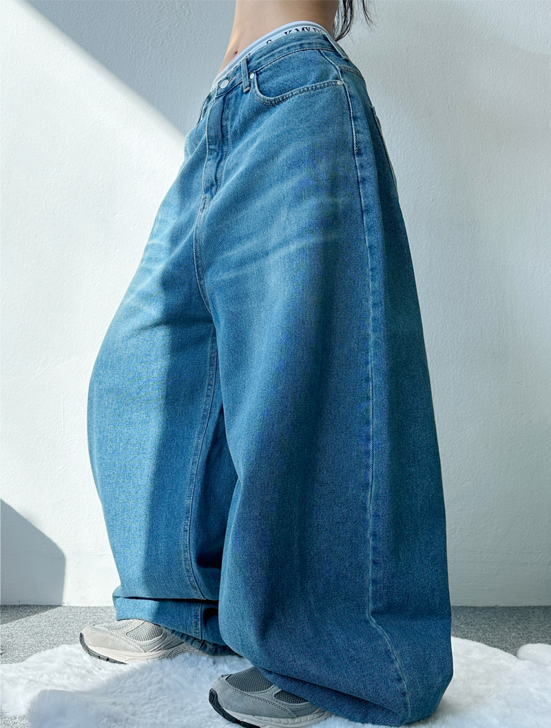FORMAL BASIC BALLOON DENIM🖤💙 - 2 COLORS