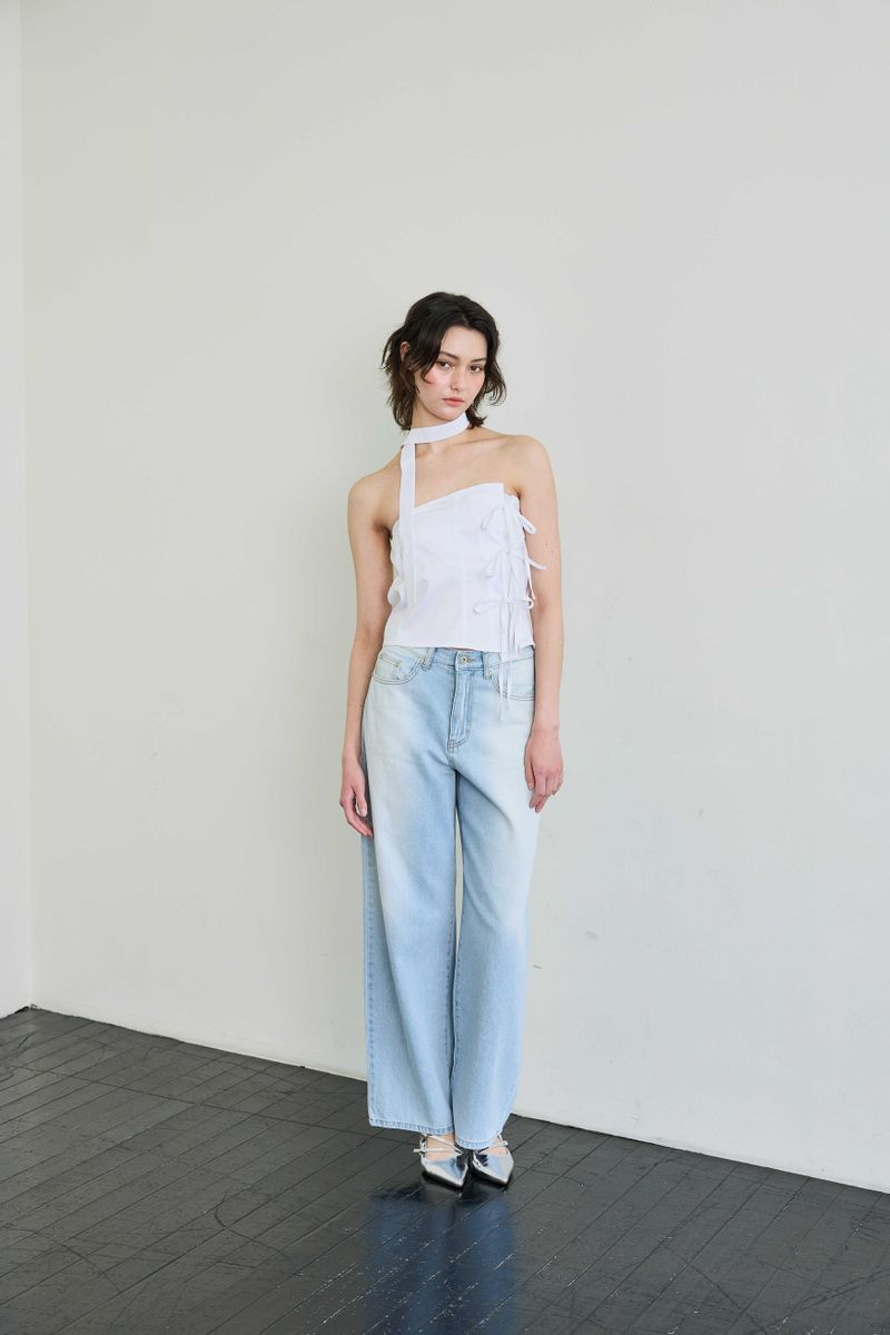 ELFIN SCARF TOP / WHITE