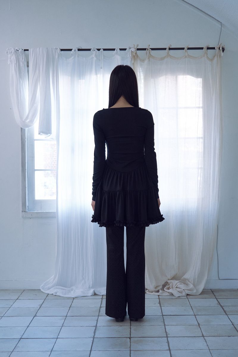 tutu jersey dress_black