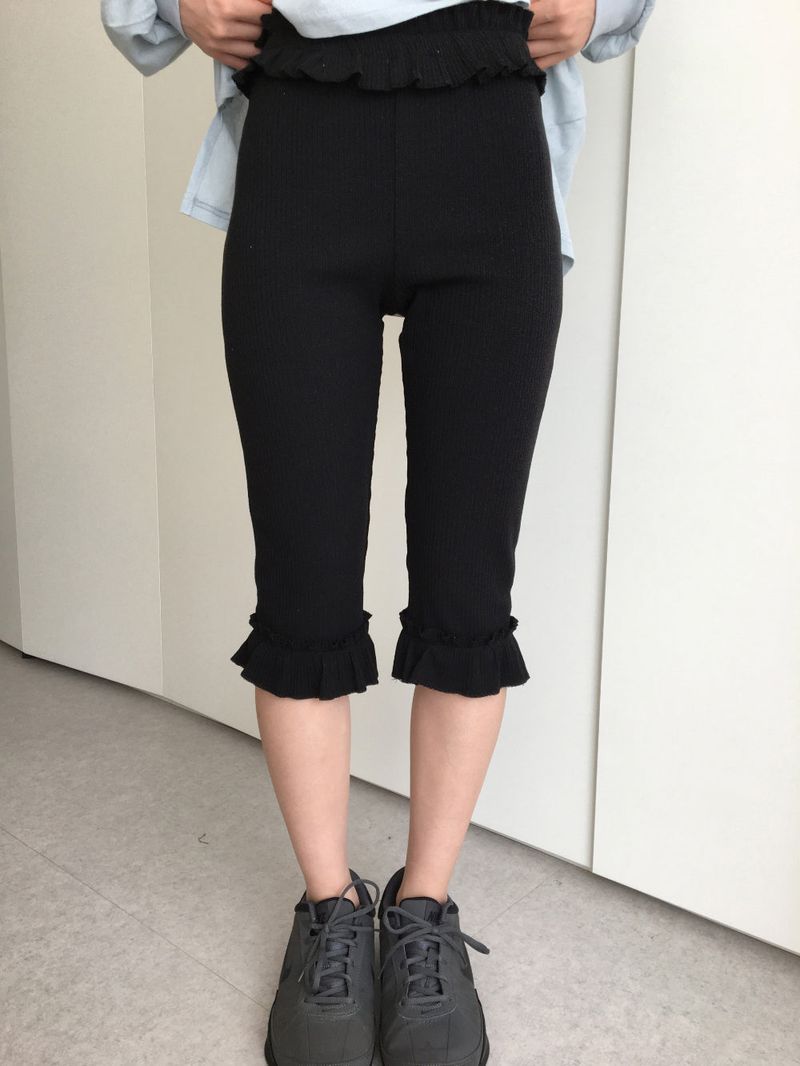 Segno frill capri pants (2color)