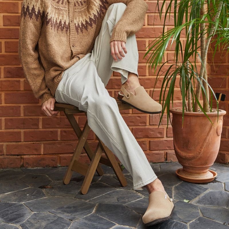 CHUBASCO CANTO FUR BACK STRAP MULE FCC2409 TAUPE