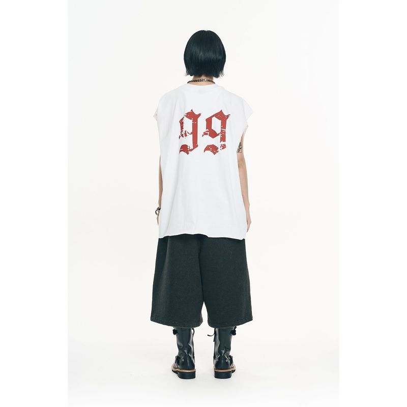 Big Emblem Bermuda Sweatpants -Black