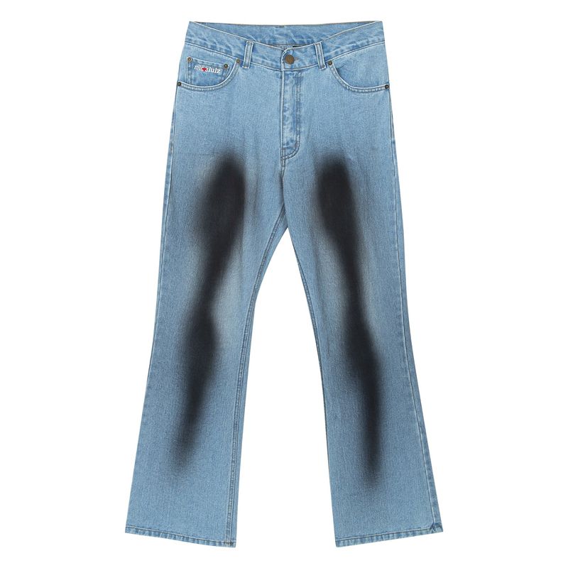 Black Leech Denim Pants