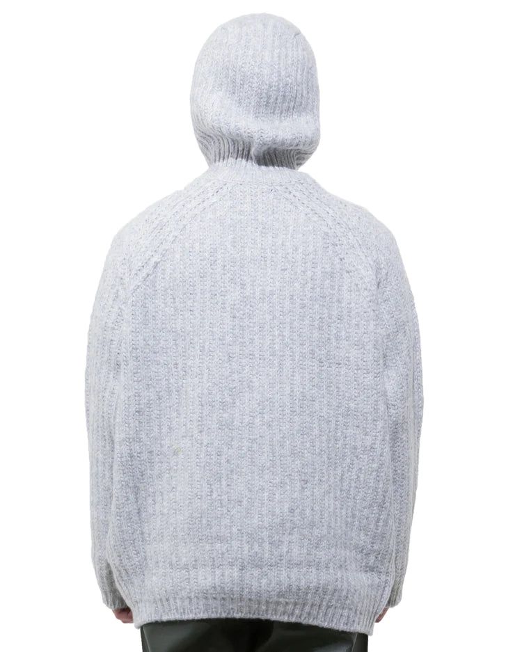 フードつきニット-GRAY (送料込)- WooStore