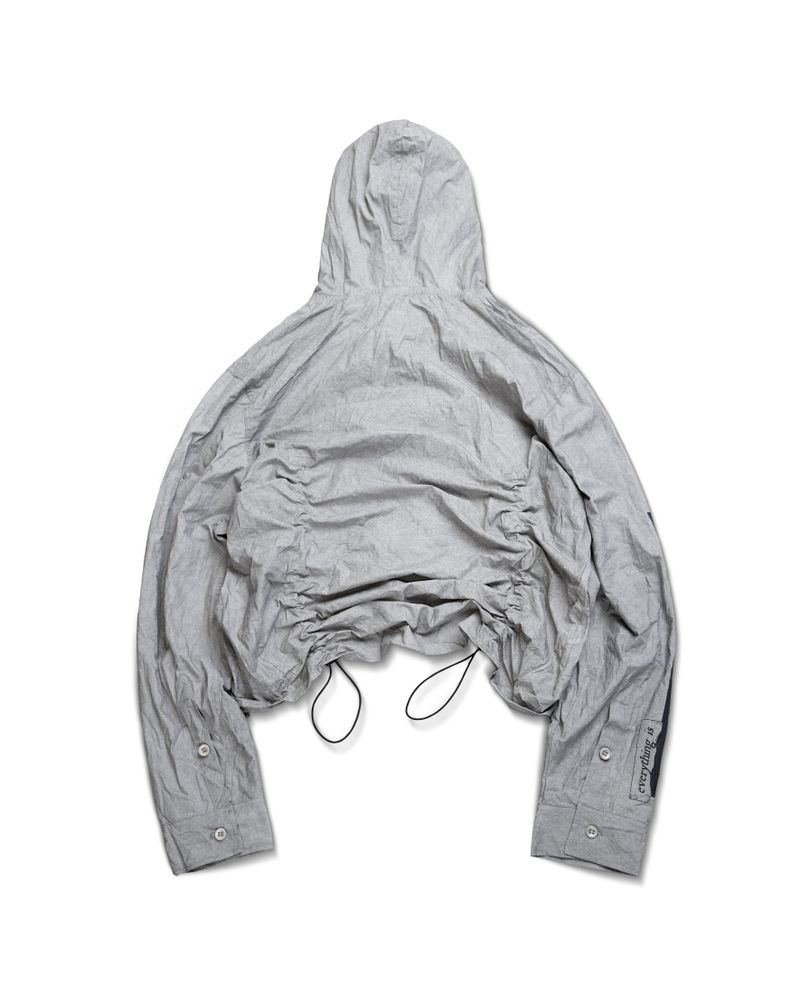 TMPRARY BEIGE HOOD SHIRT