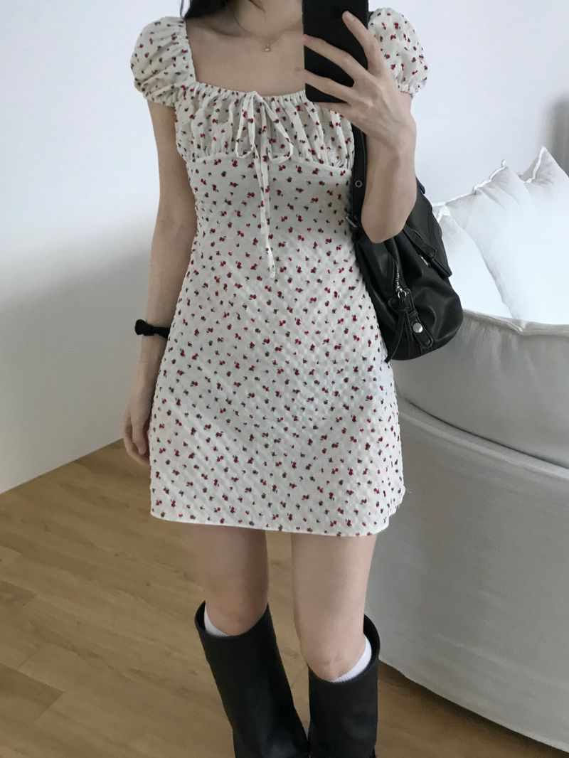 Dear Flower Mini Dress (2 colors)