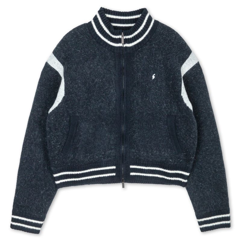 LETOILE LOVE STADIUM KNIT ZIP UP