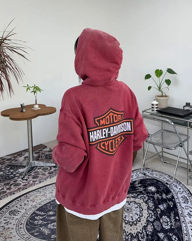 Liner Harley Dyeing Hoodie