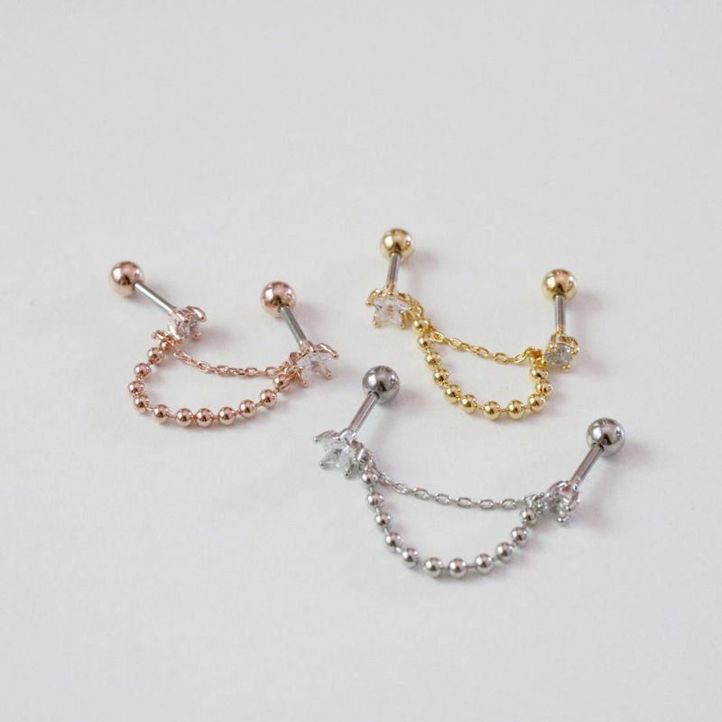 Star Two Pin Piercing / 3 color