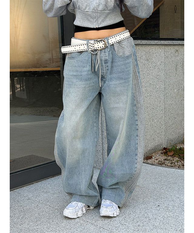 MUZESEOUL（ミューズソウル）の「[Unisex] Heavy denim sweat wide pants(2color)（Pants）」