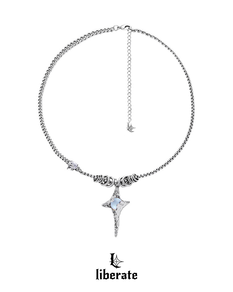 Moonstone Bold Chain Unique Necklace