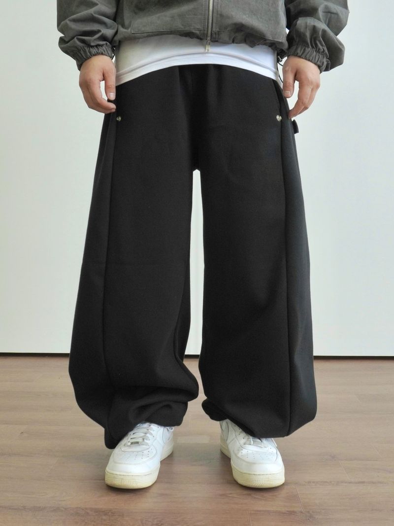 Pinch Side Snap Sweat Pants 6C