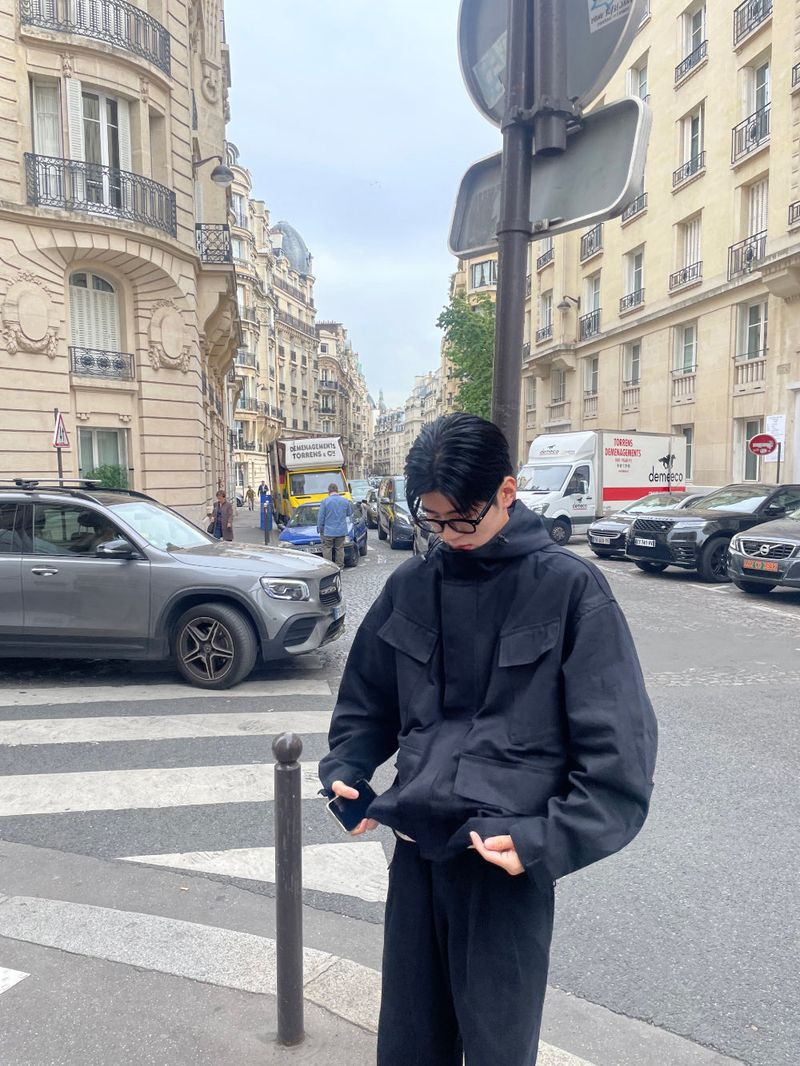 Brest pocket short jacket