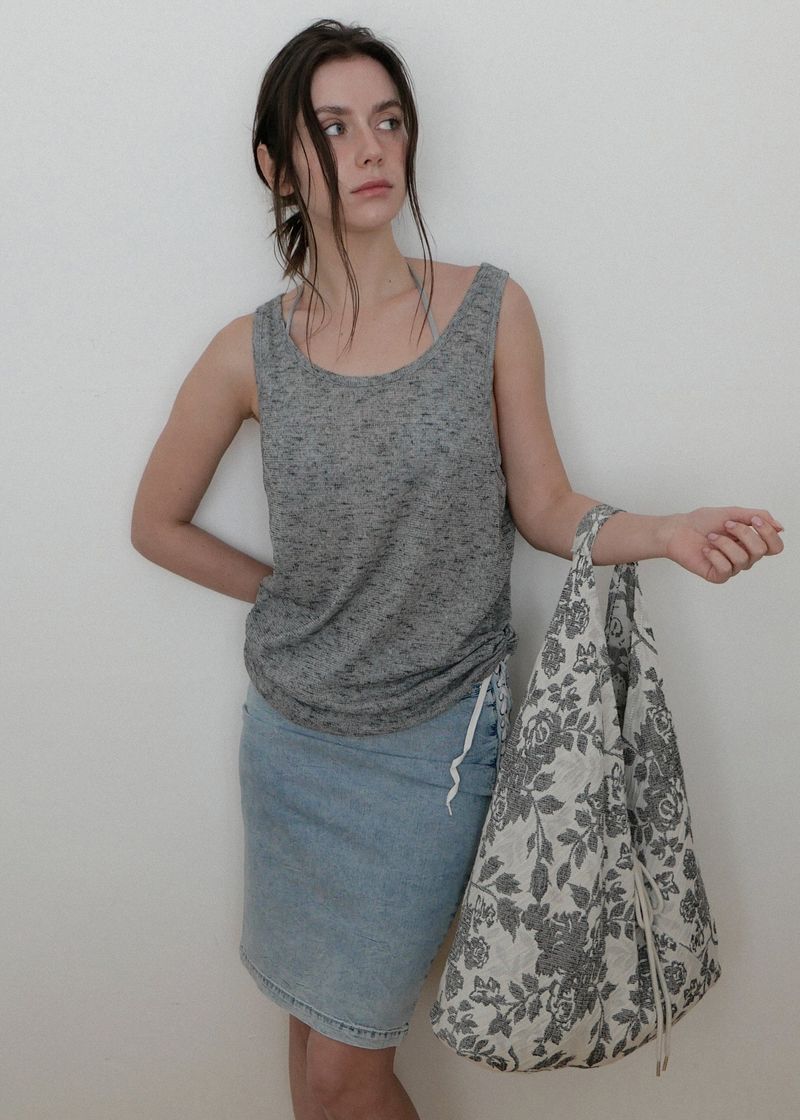 Jeanne Soft Jacquard Shoulder Bag_Beige