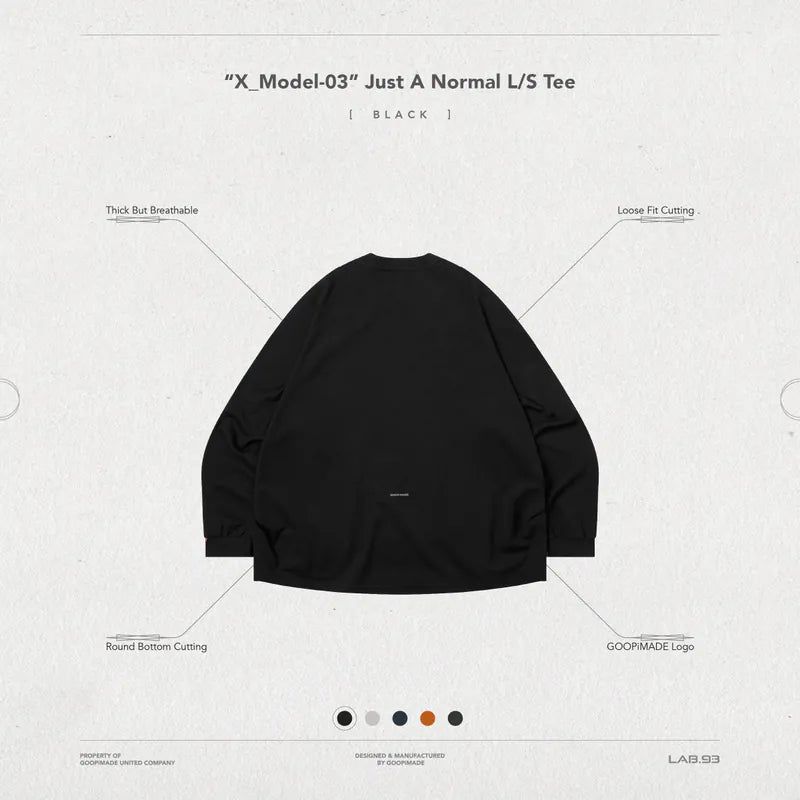“X_Model-03” Just A Normal L/S Tee 