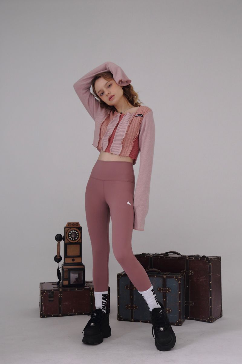 MODERN LEGGINGS- mauve pink