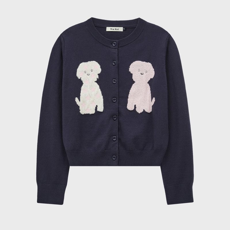 Puppy Boucle Cardigan