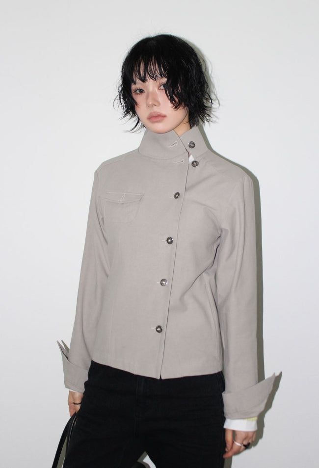 UNBAL HIGH-NECK JACKET