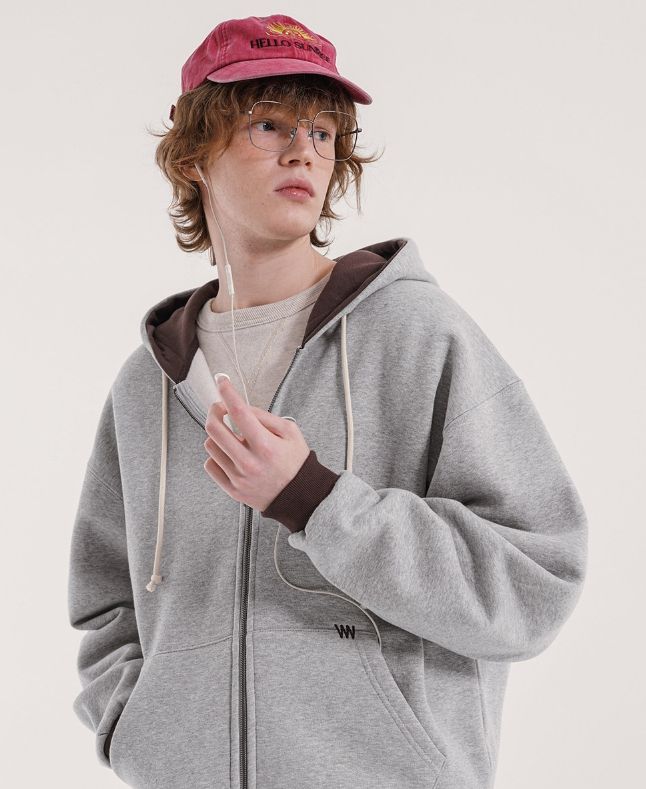 26FW★ Soft Nap Hood Zip-Up