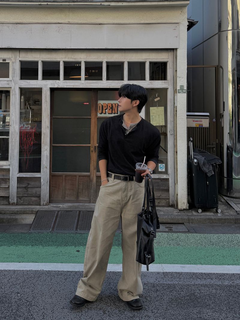 Baki herringbone balloon pants