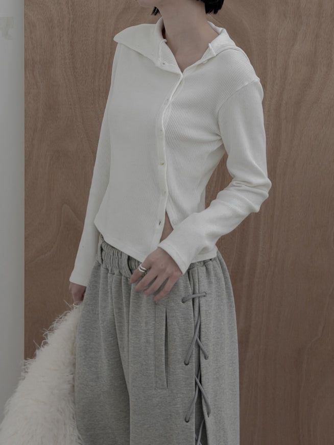 Corset brushed sweatpants