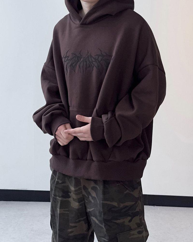 Cable Paint Over Hoodie