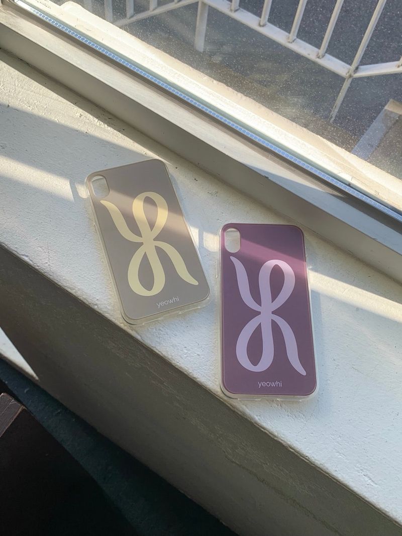 [MADE] yeowhi logo case jellhard case violet