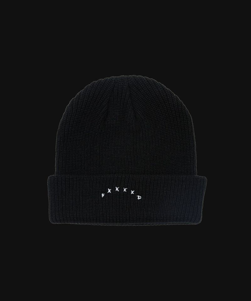F****D SIGN BEANIE NORMAL BLACK