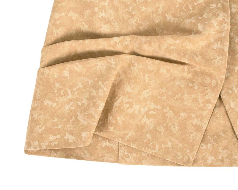 DOZI - Suede Mini Wrap Skirt _ Camel