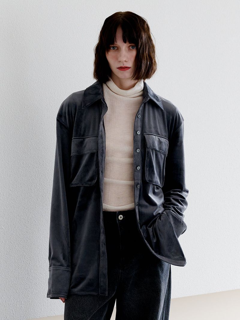 LETOILE（レトワール）の「VELVET STRING BELT SHIRTS（Tops）」
