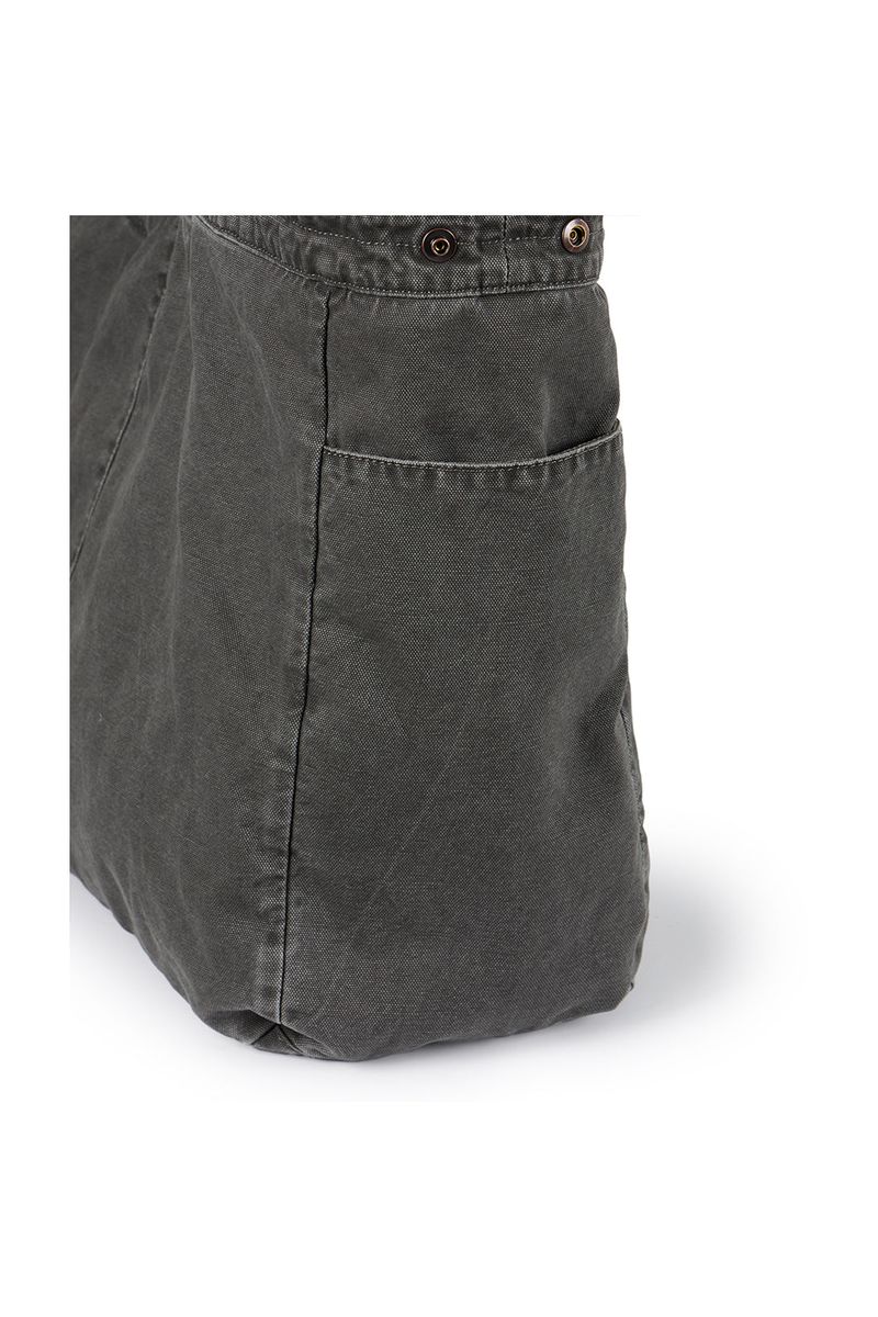 (BASE) VINTAGE MAXI TOTE BAG (CHARCOAL)