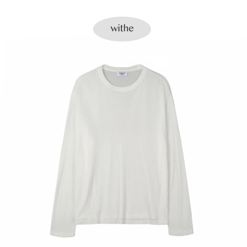 SEE THROUGH LIP T-SHIRT (WHITE)
