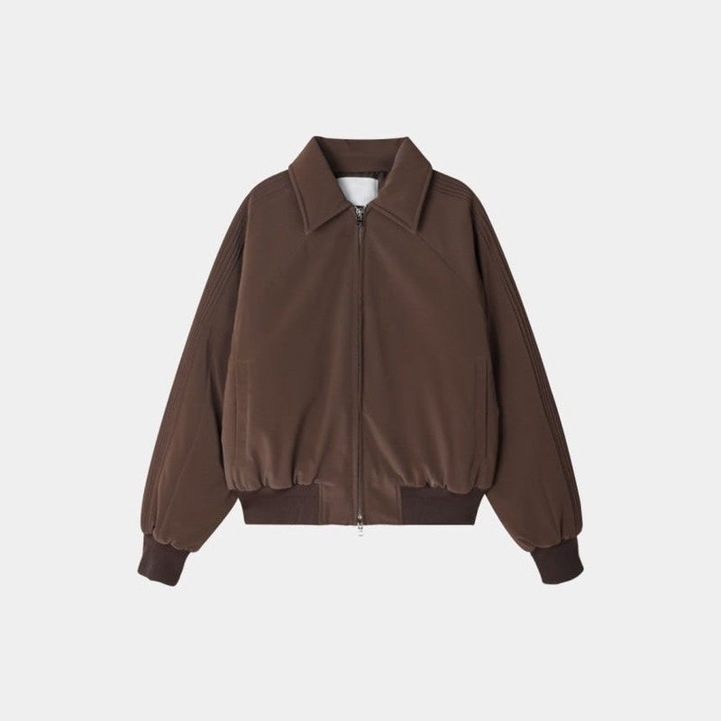 ASCLO Glossy Winter Track Padded Blouson (3color)
