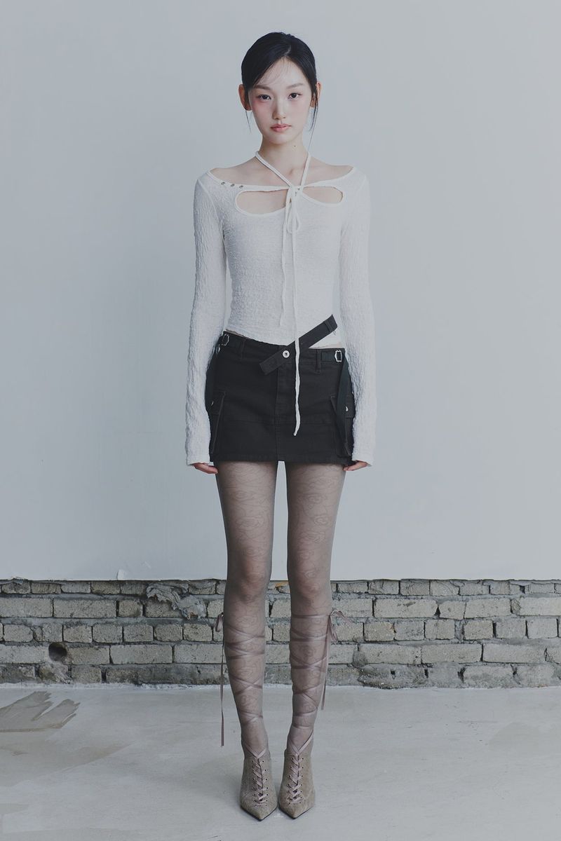 PAIN OR PLEASURE（ペインオアプレジャー）の「WRINKLED ORCHID TOP ivory（Tops）」
