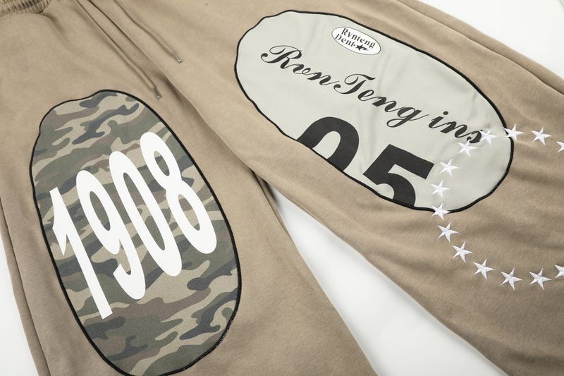 Riven Camo Patch Wide Pants