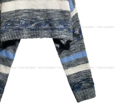 Soap Stripe Two-Way Crop Knit