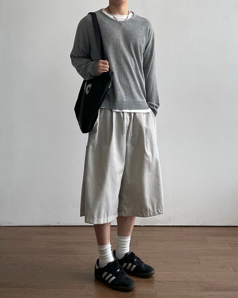 Hiko Stripe Bermuda Pants