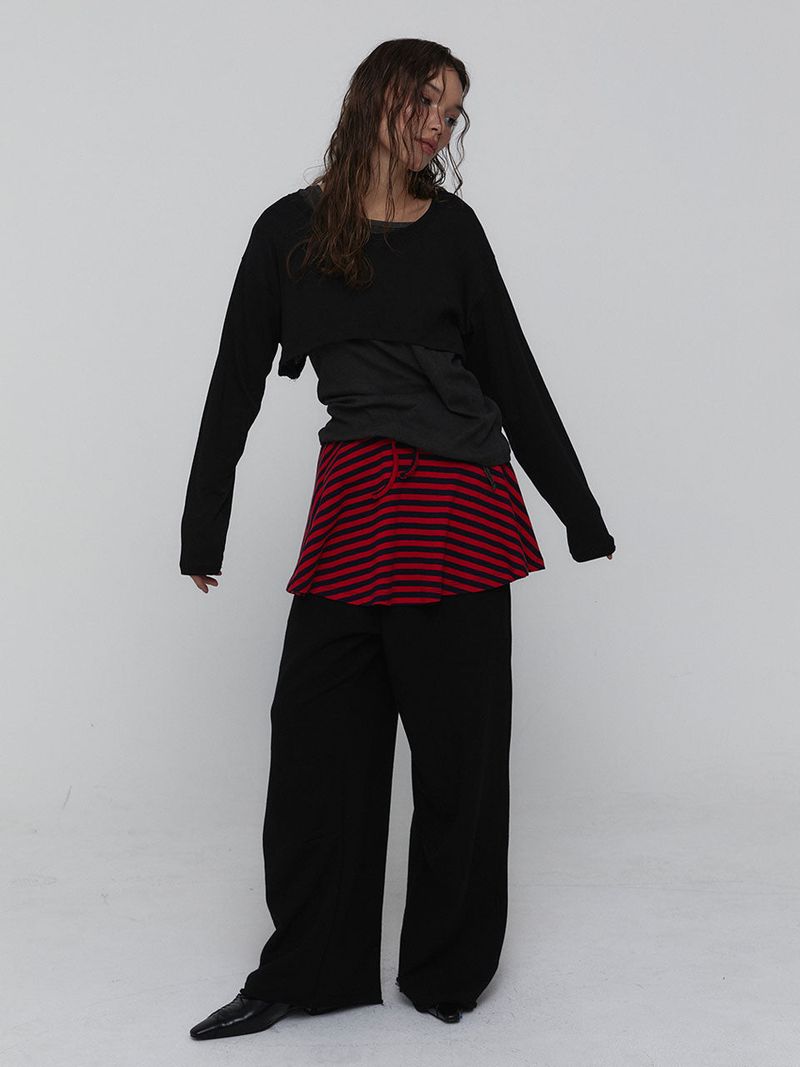 Pigment Cotton Pants_Black