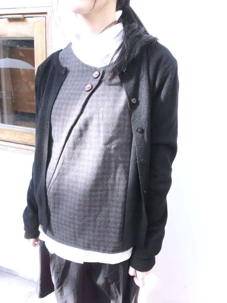 Check Layered Button Top (2colors)